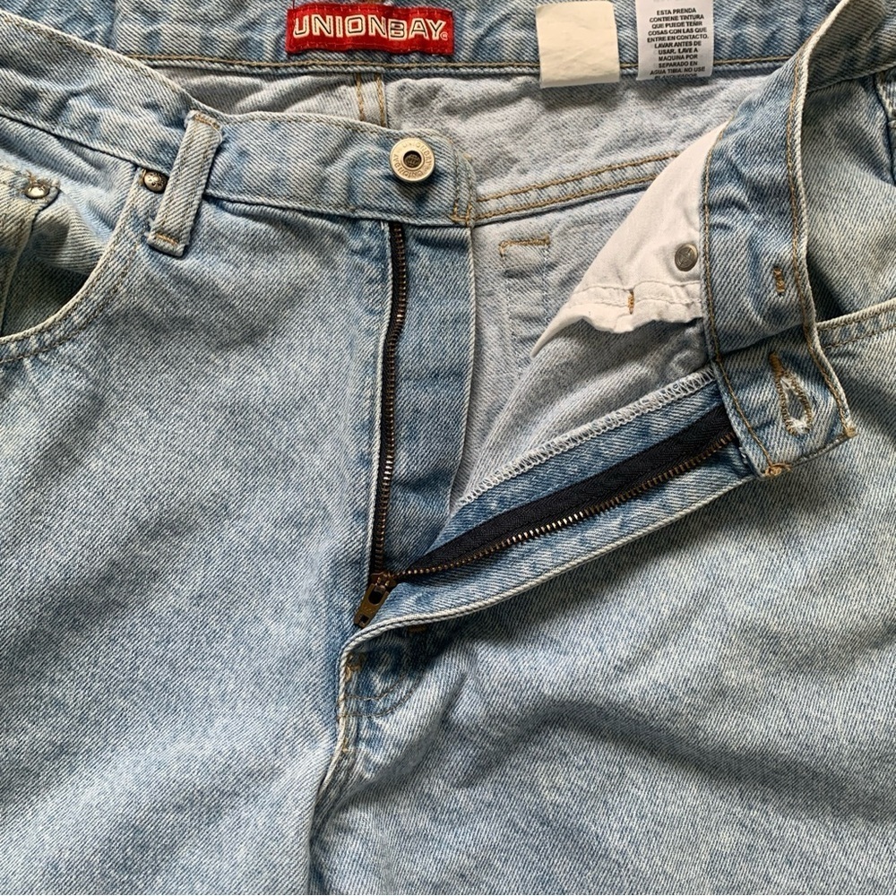 Vintage Union Bay Jeans Mens 34x32 Light Wash Dad Fit Slightly Tapered Y2K - Picture 10 of 13
